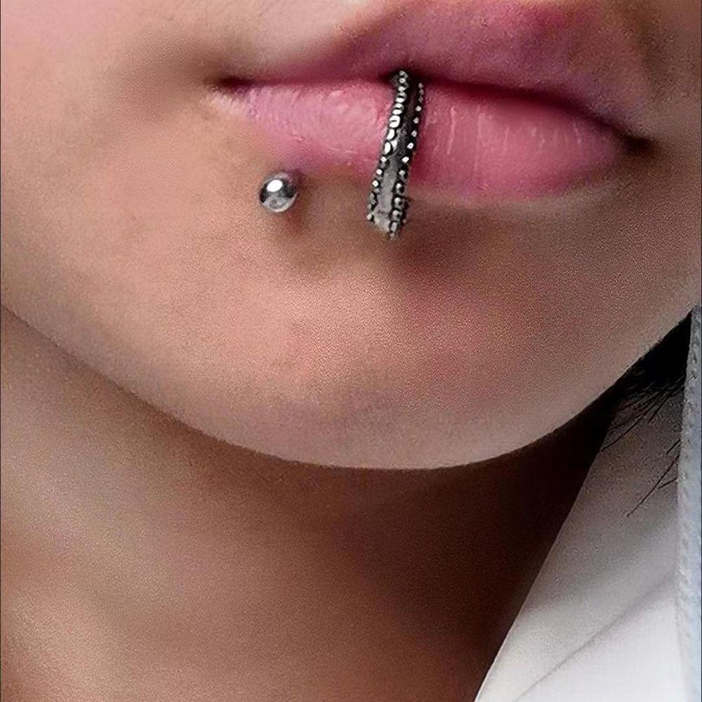 LOMBARD Khuyên Xỏ Cơ Thể Bằng Thép Không Gỉ Hình Mực Độc Đáo