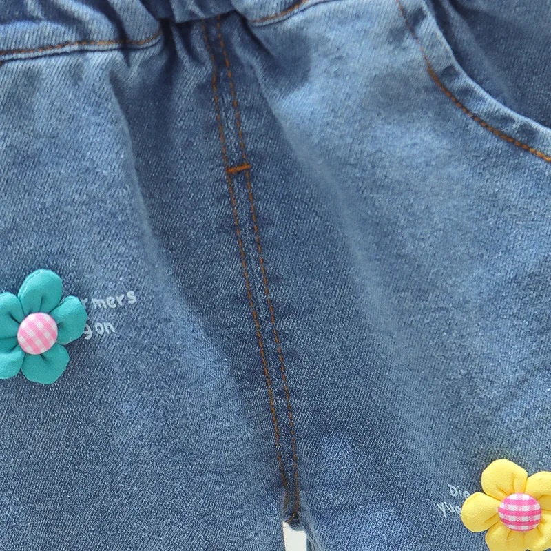 Thắt Lưng Da Co Giãn Đính Hoa Nhỏ Xinh Xắn Phong Cách Hàn Quốc Cho Bé Gái 0-4 Tuổi