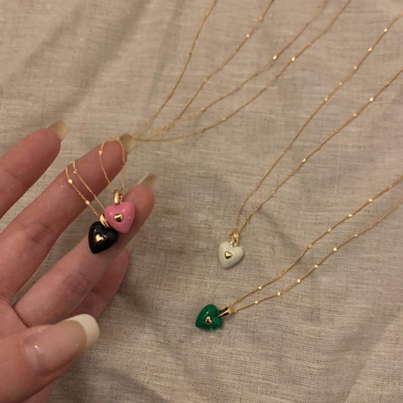 Flgo Vòng cổ Mặt Hình Trái Tim Thời Trang