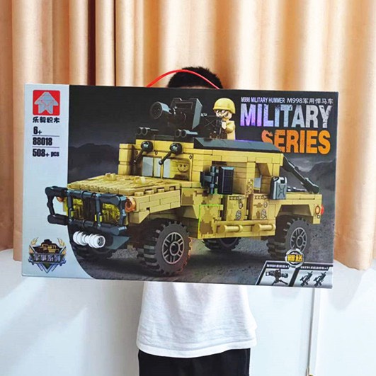 Đồ chơi lắp ráp xe tăng, đồ chơi mini xe lắp ráp 88018 508 pcs nhựa abs loại 1 an toàn cho các bé