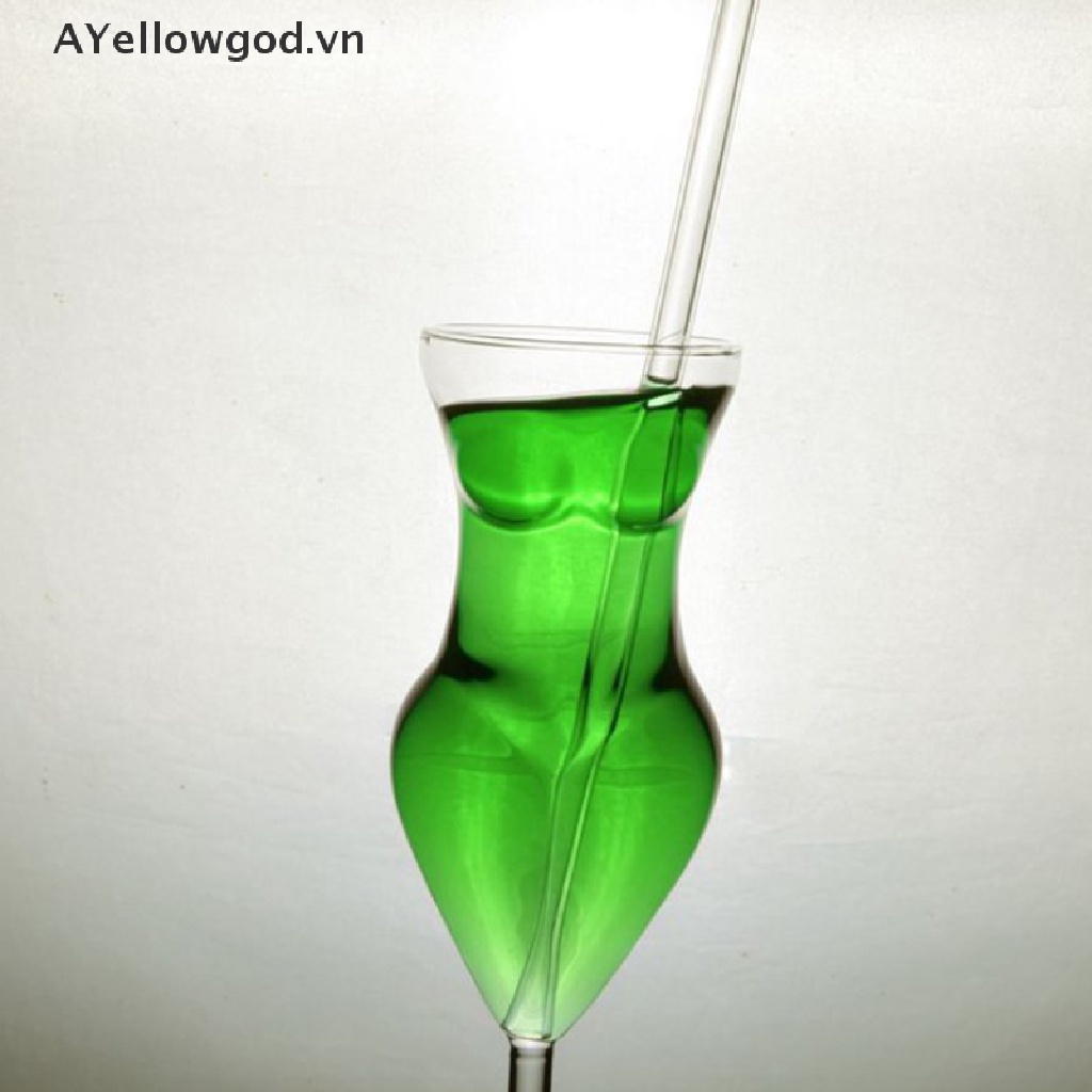 Ly Thủy Tinh Uống Rượu Cocktail Hình Dáng Cơ Thể Phụ Nữ.