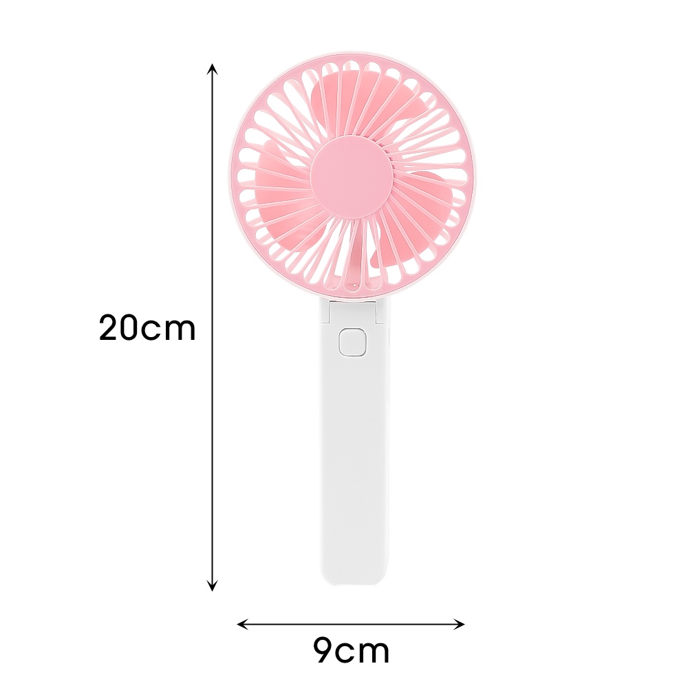 Quạt Làm Mát Để Bàn Mini Cầm Tay Sạc USB Ba Tốc Độ Điều Chỉnh Được Kèm Giá Đỡ Điện Thoại