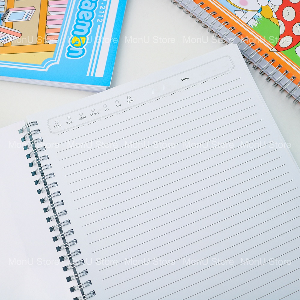 Sổ lò xo A4 DORAEMON DOREMON 210 trang dễ thương cute MON0489 TooYoo