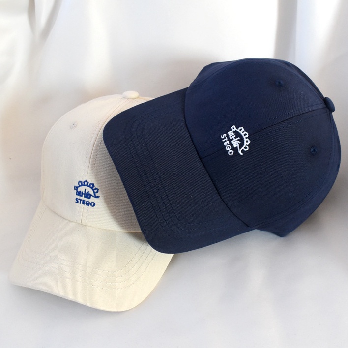 Mũ lưỡi trai LINJW cotton thêu chữ thời trang dành cho nam và nữ