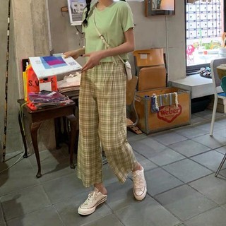 (Order 7-10 ngày) Quần ống rộng kẻ sọc (kèm ảnh thật)