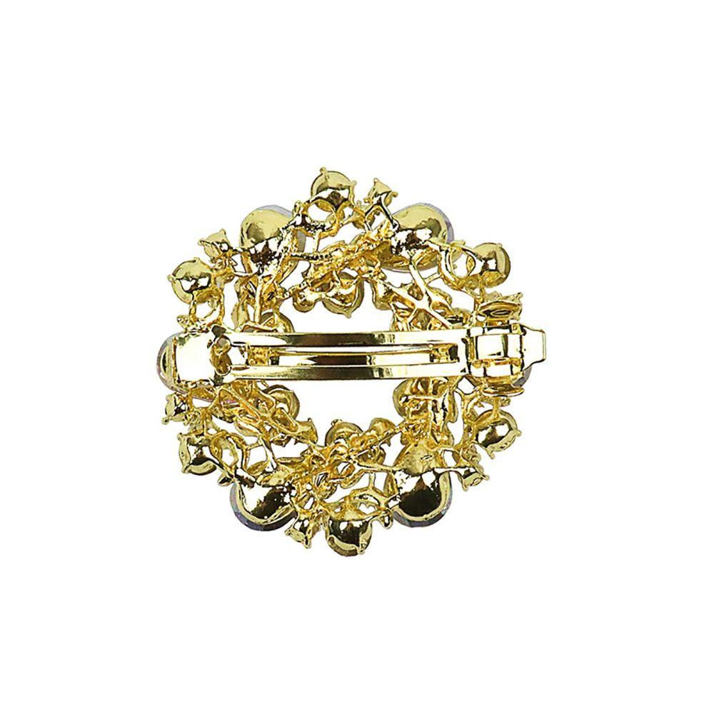 LOMBARD Kẹp Tóc Đính Đá Phong Cách Vintage Thời Trang Cho Nữ Giá Đỡ