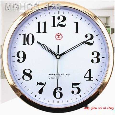♂ Thượng Hải Nhà Máy Đồng Hồ Đồng Hồ Đồng Hồ Phòng Khách Phòng Ngủ Hộ Gia Đình Đồng Hồ Treo Tường Hiện Đại Đơn Giản Đồng