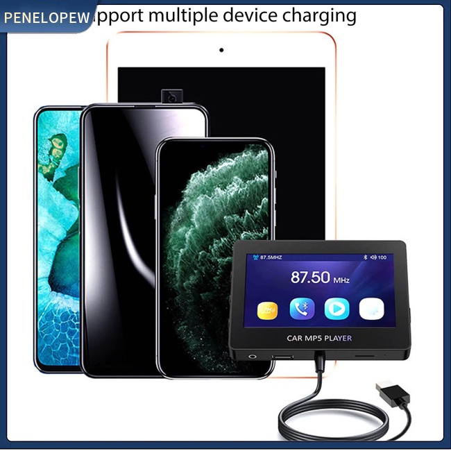 Máy Nghe Nhạc Mp5 M6 Không Dây Bluetooth Rảnh Tay Mp5 Màn Hình 4.3 Inch Kèm Điều Khiển Từ Xa Cho Xe Hơi