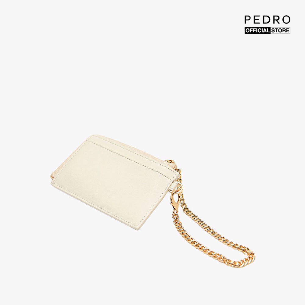 PEDRO - Ví đựng thẻ nữ chữ nhật phối zip Leather PW4-26500010-41