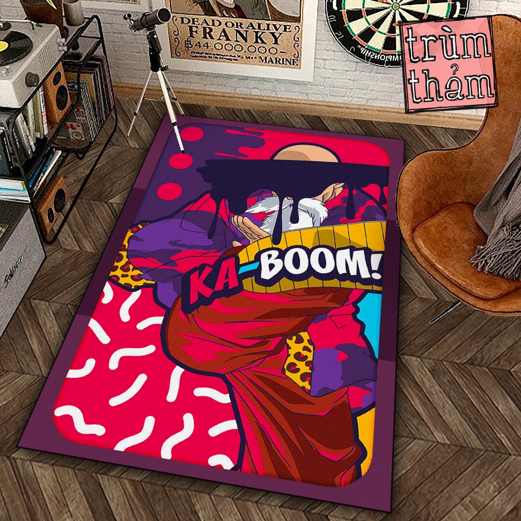 Thảm Trang Trí Jmcase Master Roshi Ka Boom Dragon Ball Anime X Decor Phòng Ngủ Phòng Khách Văn Phòng