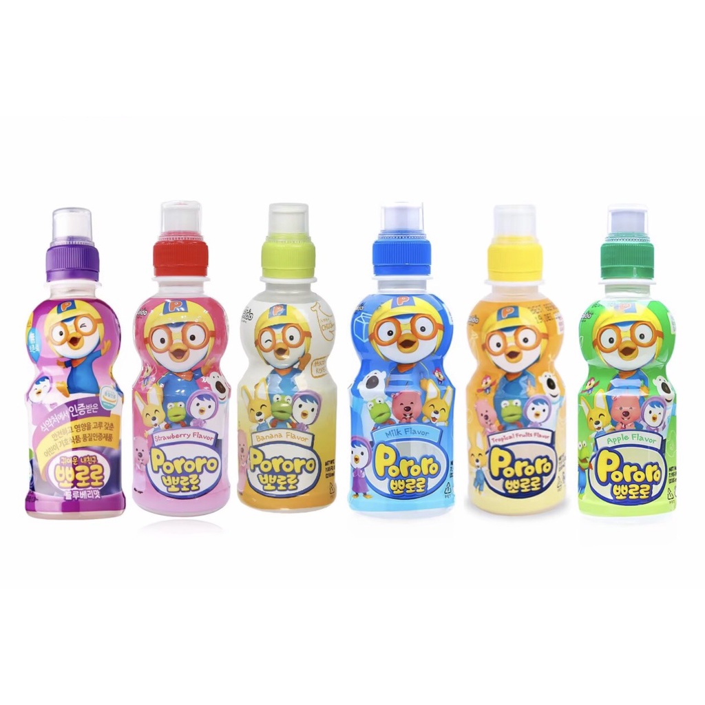 Combo 24 Chai nước Trái Cây Pororo Paldo Hàn Quốc