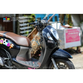 Tem Scoopy mẫu Lotso ( Đen )