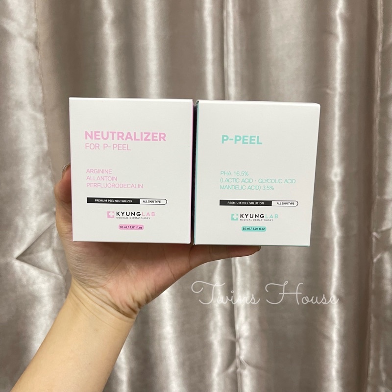 Bộ peel thay da sinh học KYUNGLAB P-PEEL + NEUTRALIZER tái sinh làn da