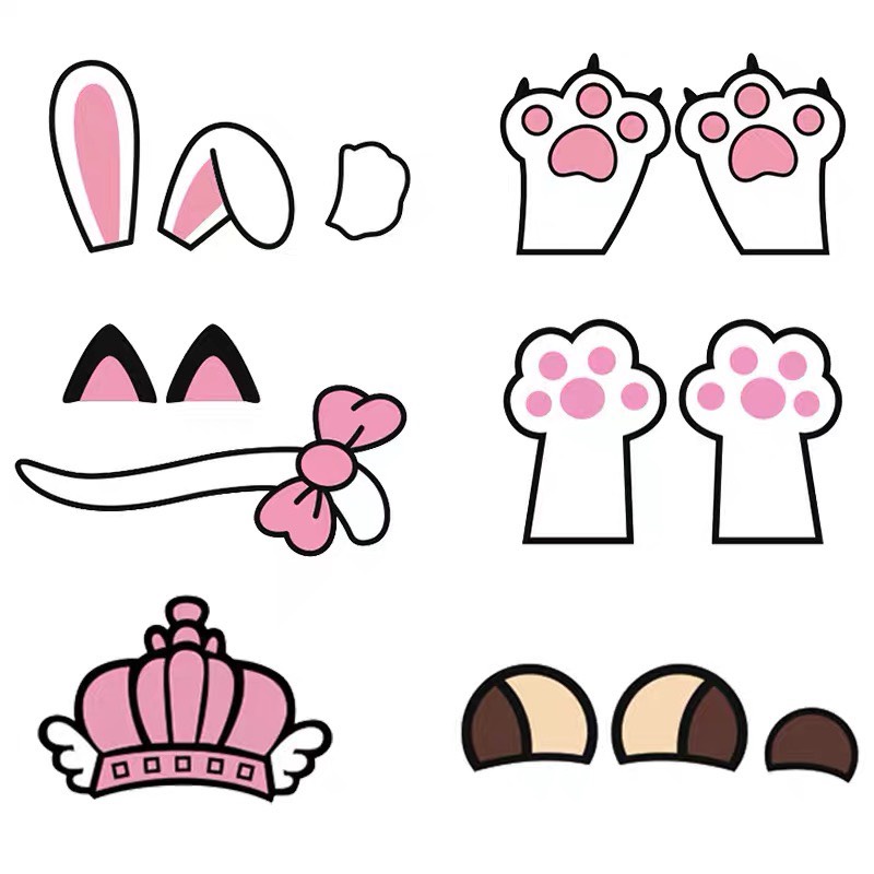 Sticker Dán logo Xe Ô Tô , Decal hình thú cưng dán ô tô dễ thương -Trang trí ngoại thất xe ô tô Decal dán ô tô dễ thương