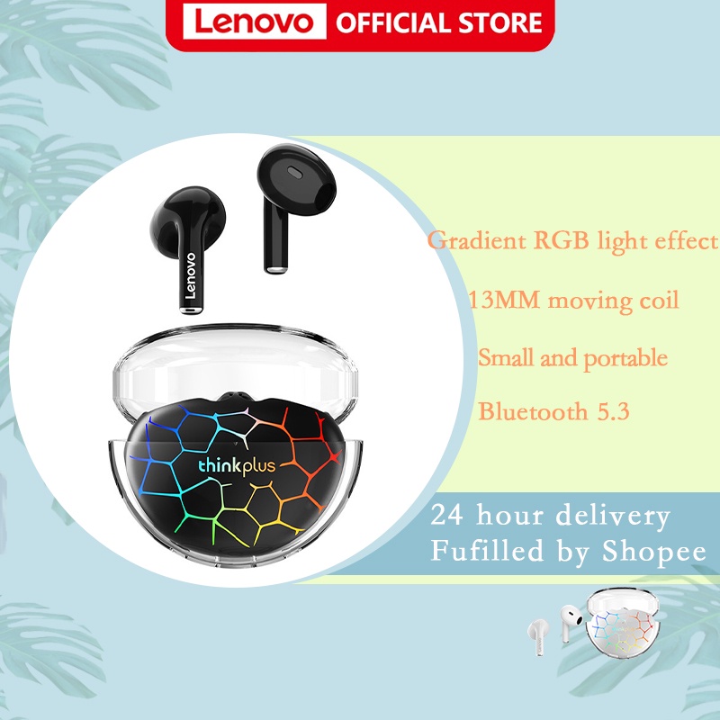 Tai nghe nhét tai Lenovo Lp80 Pro Tws Bluetooth không dây có đèn RGB thời trang thể thao