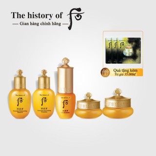 Bộ Sản Phẩm Dưỡng Da Chống Lão Hóa Gongjinhyang Special Gift Set - Bộ dưỡng tái sinh da Whoo vàng