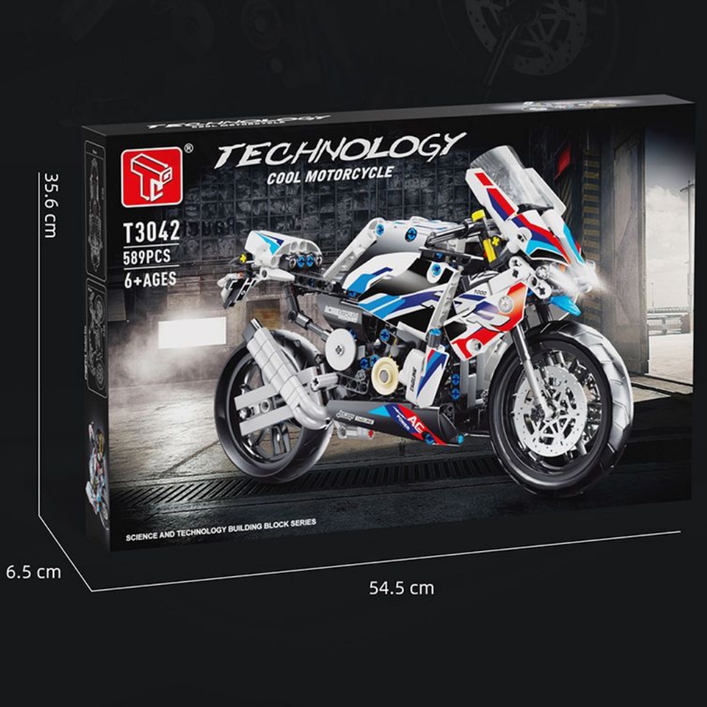 Bộ Đồ Chơi Lắp Ráp Xe Mô Tô bmw 1000rr 589 / t3042