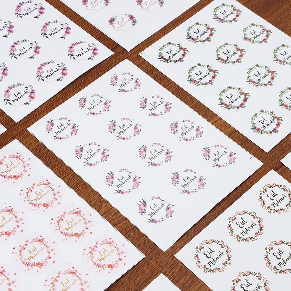 Set 24 144 Sticker Eid Mubarak Phù Hợp Để Trang Trí Tiệc Tiện Dụng