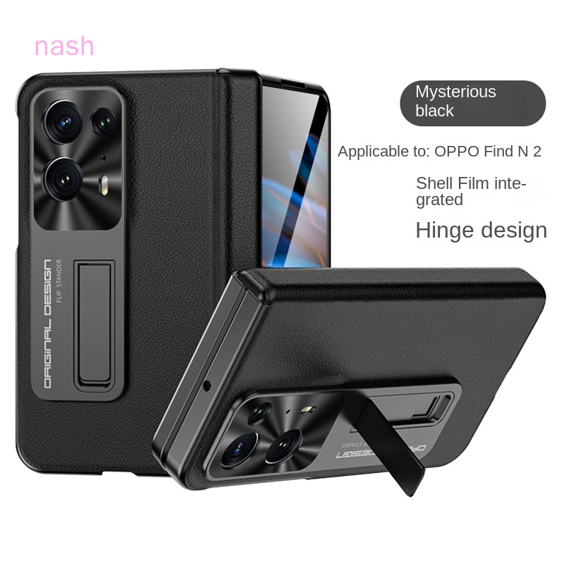 Ốp Điện Thoại Da Từ Tính Có Khung Bảo Vệ Ống Kính Máy Ảnh HD Cho Oppo Find N2