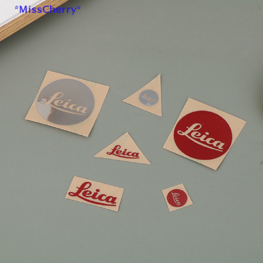 Miếng Dán Kim Loại Hình Logo Leica Trang Trí Điện Thoại Di Động / Máy Ảnh Mới