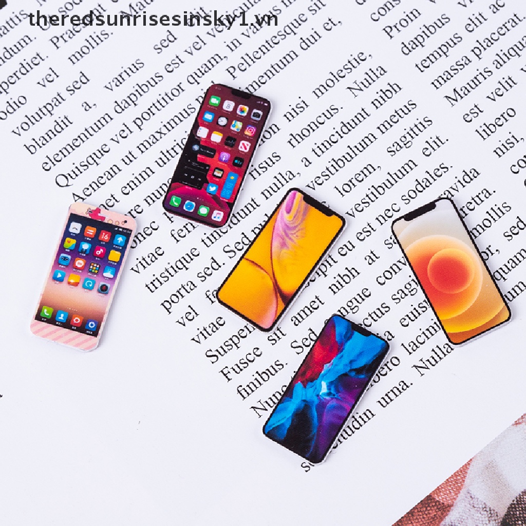 Mô Hình Điện Thoại Di Động Mini Tỉ Lệ 1: 12 Trang Trí Nhà Búp Bê