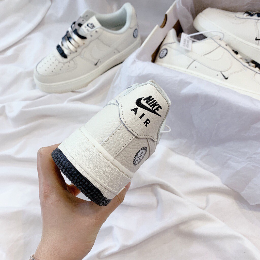 Giày AF1 âm dương, Giày thể thao air force 1 Âm Dương Brooklyn Sail Black Phản Quang Full box bill