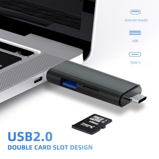 Đầu Đọc Thẻ Nhớ USB 2.0 Type C Micro USB / TF / SD OTG