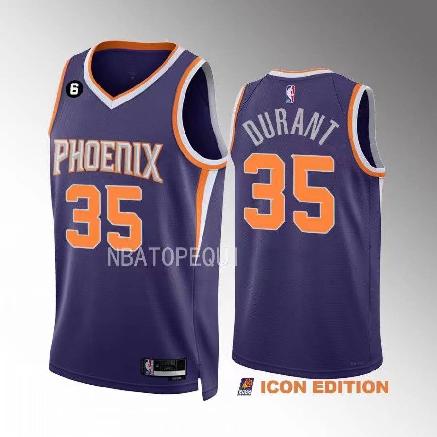 Áo Bóng Rổ NP2 2023 NBA Phoenix Suns Durant Số 35 Plus Size PN2