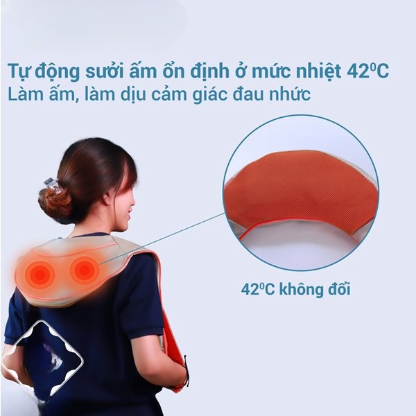 Máy đấm lưng cổ vai gáy,máy massage lưng cổ,với mô phỏng thao tác đấm lưng như người thật