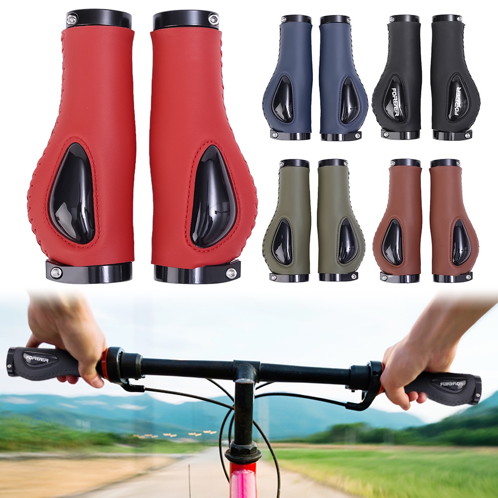 1 Cặp Vỏ Bọc Tay Lái Xe Đạp Bằng Silicon Mềm Mại Thấm Hút Tốt Tiện Dụng