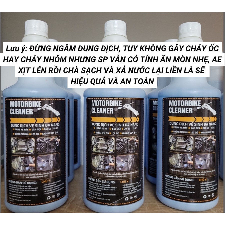 COMBO Xà bông rửa xe BZ + Tẩy rửa đa năng Motorbike Cleaner + Cọ Đa Năng, Bao Tay San Hô