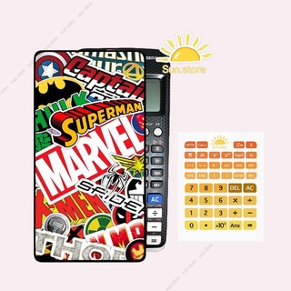Miếng decal dán nắp máy tính casio 880