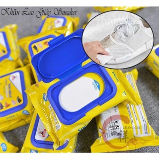 Gói 30 miếng giấy lau giày vàng Sneaker, giày thể thao, giày trắng - Giấy lau giày Sneaker gói 30 tờ