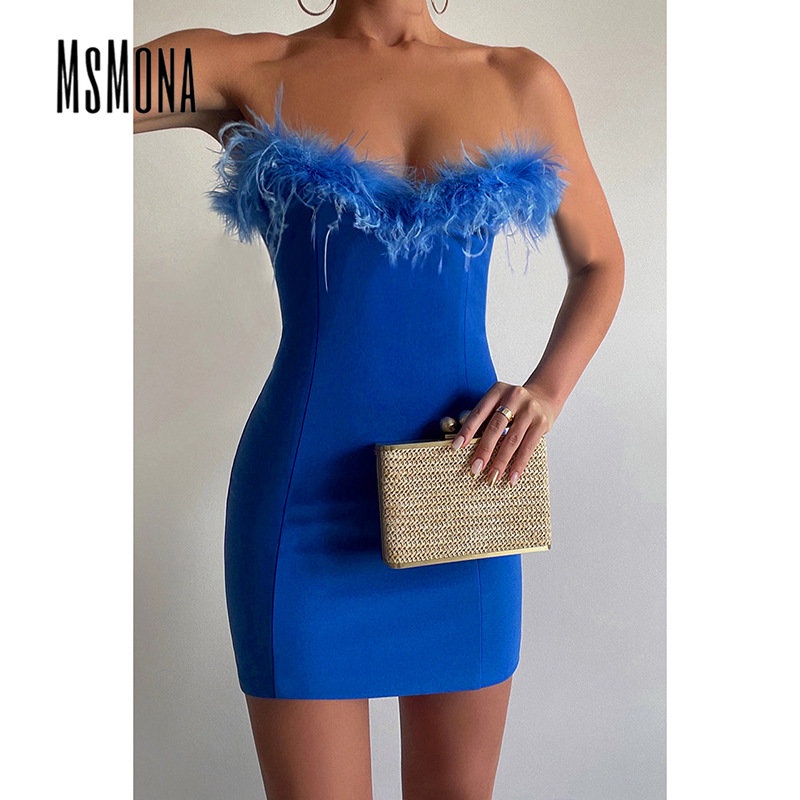 MsMona Đầm Trơn Màu Không Tay Thời Trang 2023 Dành Cho Nữ