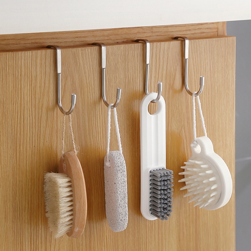Móc Treo Đồ Hình Chữ S Bằng Thép Không Gỉ Gắn Tường / Cửa Tủ Đa Năng