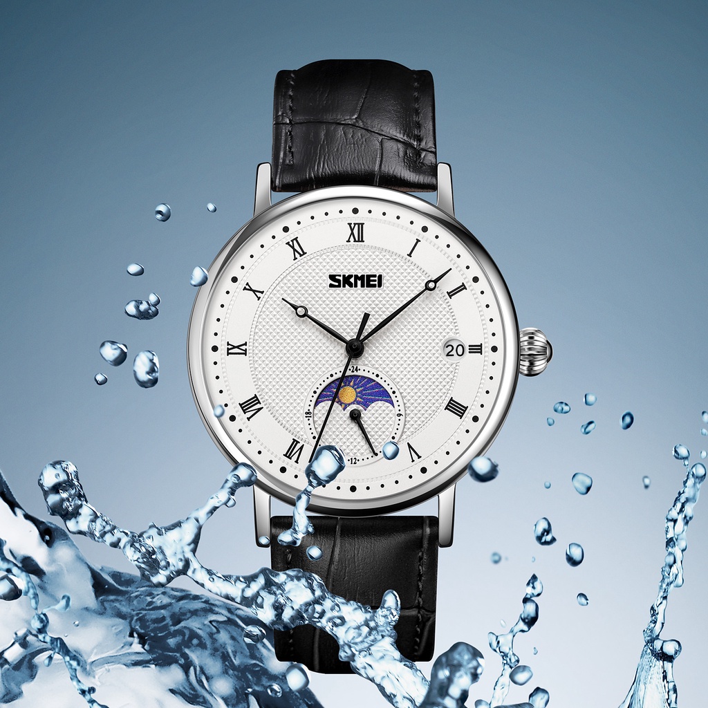 Đồng Hồ Đeo Tay SKMEI 2023 Chống Thấm Nước Siêu Mỏng Thiết Kế Đơn Giản Cho Nam