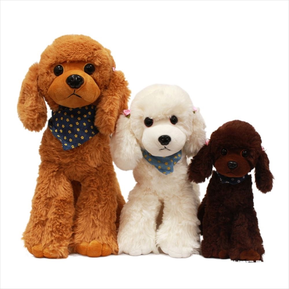 Chú Chó Poodle Nhồi Bông 23 / 30 / 40cm Dùng Làm Quà Tặng