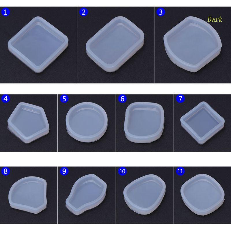 Khuôn Silicone Làm Mặt Dây Chuyền Hình Tròn / Quạt Độc Đáo DIY