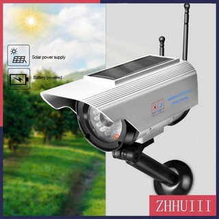 Camera Giám Sát An Ninh Ngoài Trời Sử Dụng Năng Lượng Mặt Trời Có Đèn Led Màu Bạc