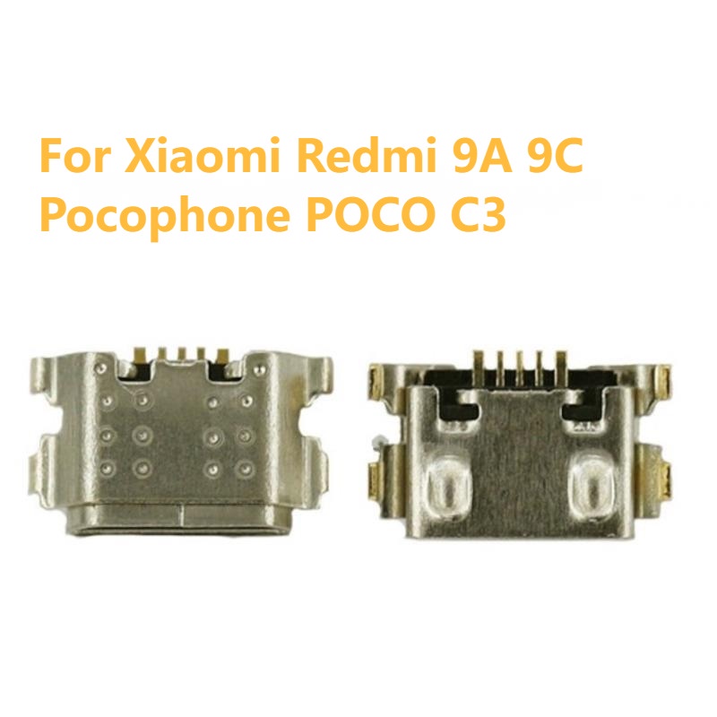 Set 2-10 Đầu Nối Cổng Sạc Micro USB Cho Xiaomi Redmi 9A 9C Pocophone POCO C3