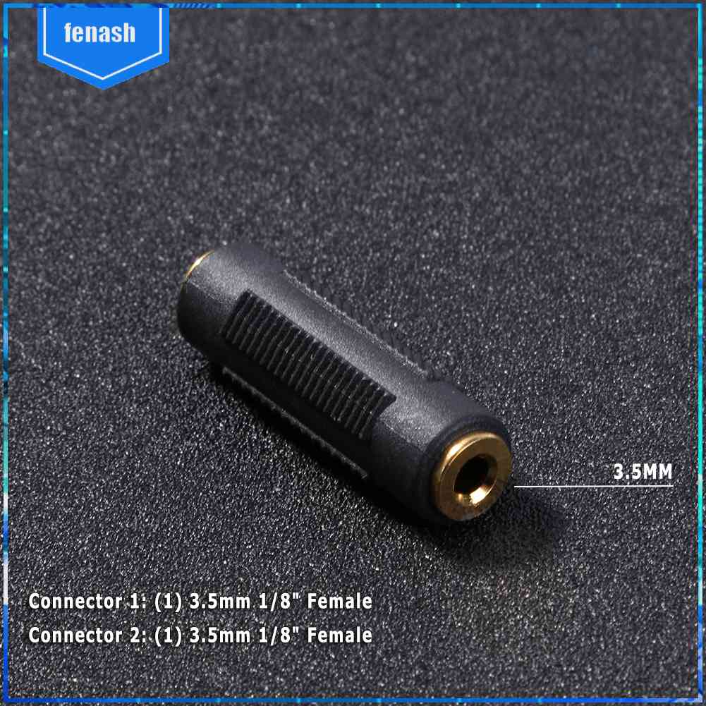 (Chuyên Nghiệp) Đầu Nối Âm Thanh F / F Chuyển Đổi Cổng 3.5mm Female Sang 3.5 mm Female