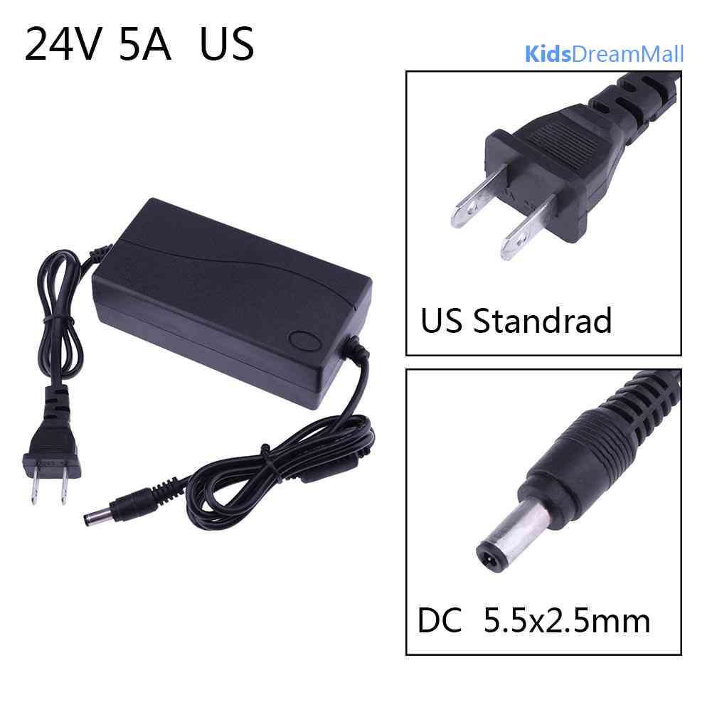 Bộ ChuyểN ĐổI NguồN ĐiệN 24V 5A AC Sang DC 5.5 * 2.5mm Cho ĐèN LED