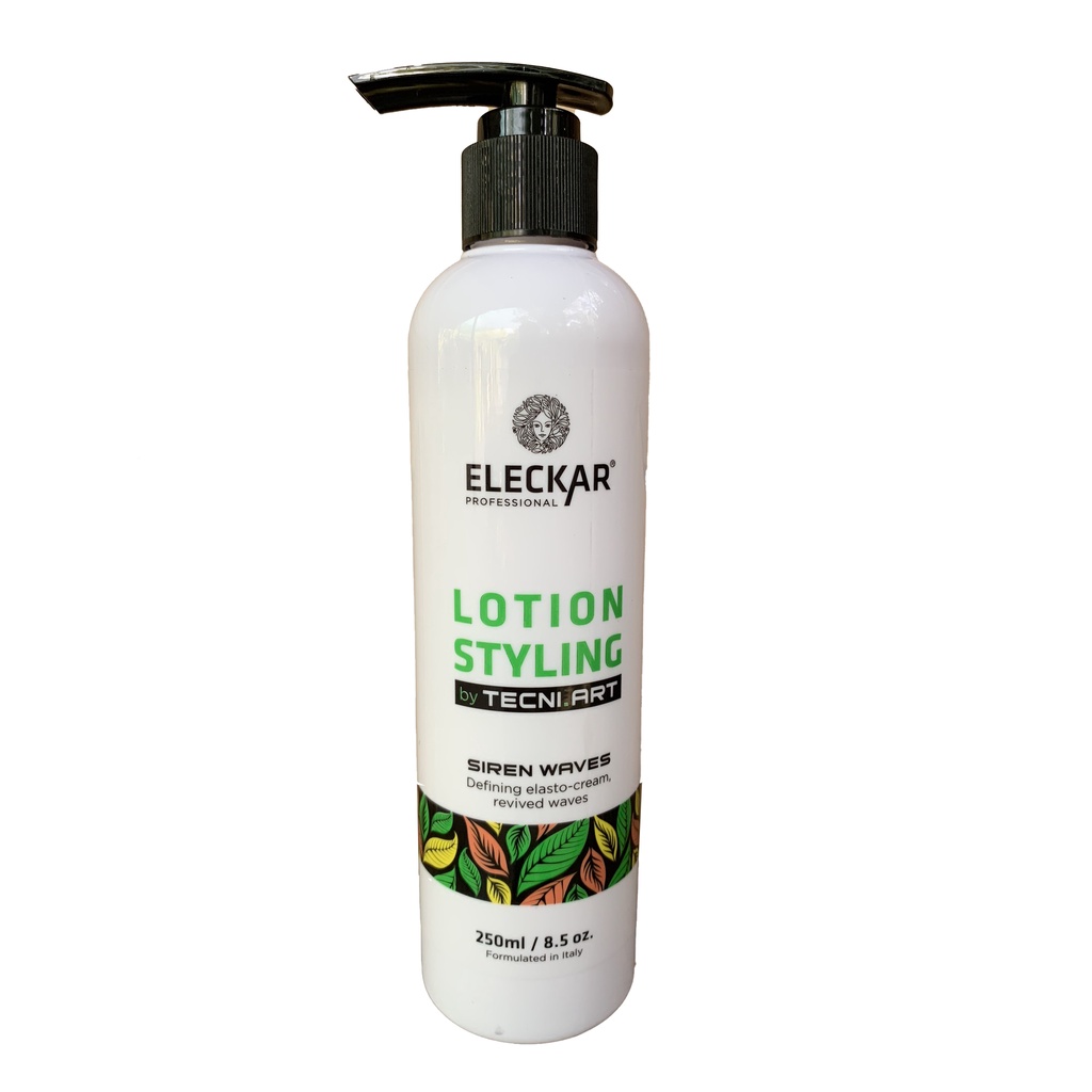Lotion styling tạo lọn giữ nếp phục hồi tóc uốn Eleckar 250ml
