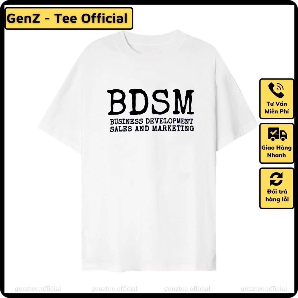 Áo thun BDSM, phong cách trẻ trung năng động form rộng nam nữ đủ size
