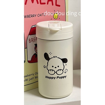 Bình Đựng Nước Bằng Thép Không Gỉ 304 Họa Tiết Hoạt Hình Xinh Xắn