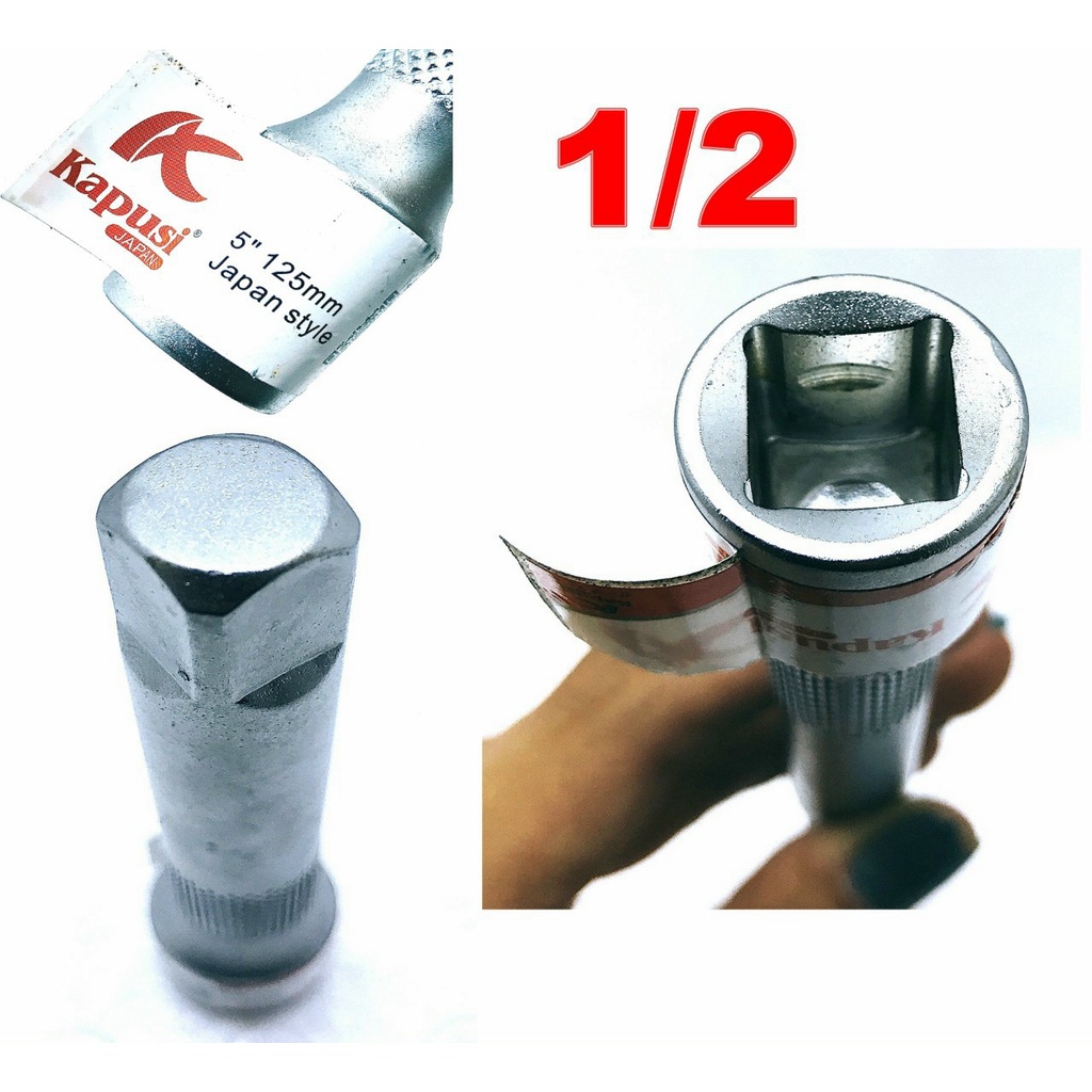 KAPUSI- CẦN NỐI DÀI ĐẦU KHẨU, ĐẦU TUÝP 1/2 5 INCH 120MM