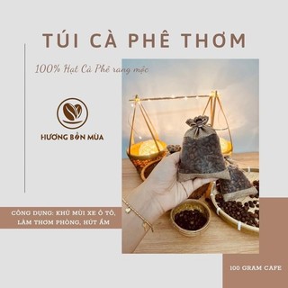 Túi thơm cà phê treo xe oto 100% cà phê Arabica rang mộc