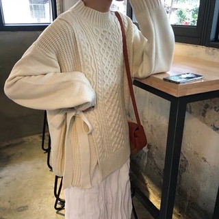 (Order 7-10 ngày) Áo len thắt nơ eo (kèm ảnh thật)