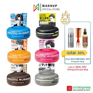 [HCM]Sáp Vuốt Tóc Nam Gatsby Wax Moving Rubber 80g - Wax Tạo Kiểu Tóc Chính Hãng, Siêu Giữ Nếp