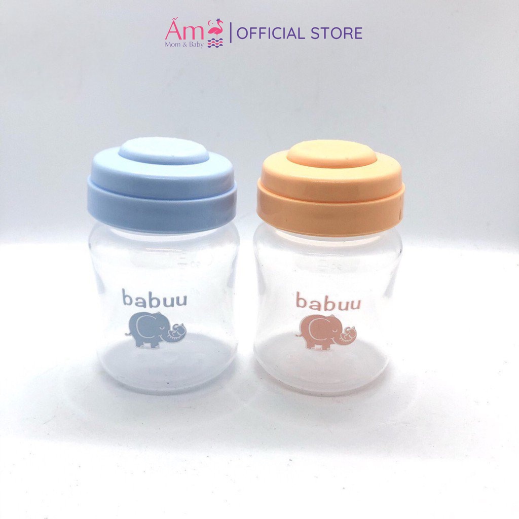 Bộ 3 Bình Trữ Sữa Cho Mẹ Và Bé Babuu 120ml PP Bởi Ấm Baby Nhật Bản Cổ Rộng Tiện Lợi Ấm Gift Decor